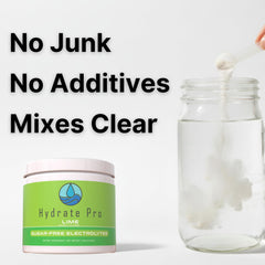 Hydrate Pro packaging front showcases clinical-grade electrolyte solution for everyday use.