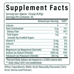Hydrate Pro powder jar close-up showing clean, high-sodium electrolyte formula.