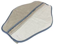 Hydrocollator neck cover front view for soothing moist heat sessions