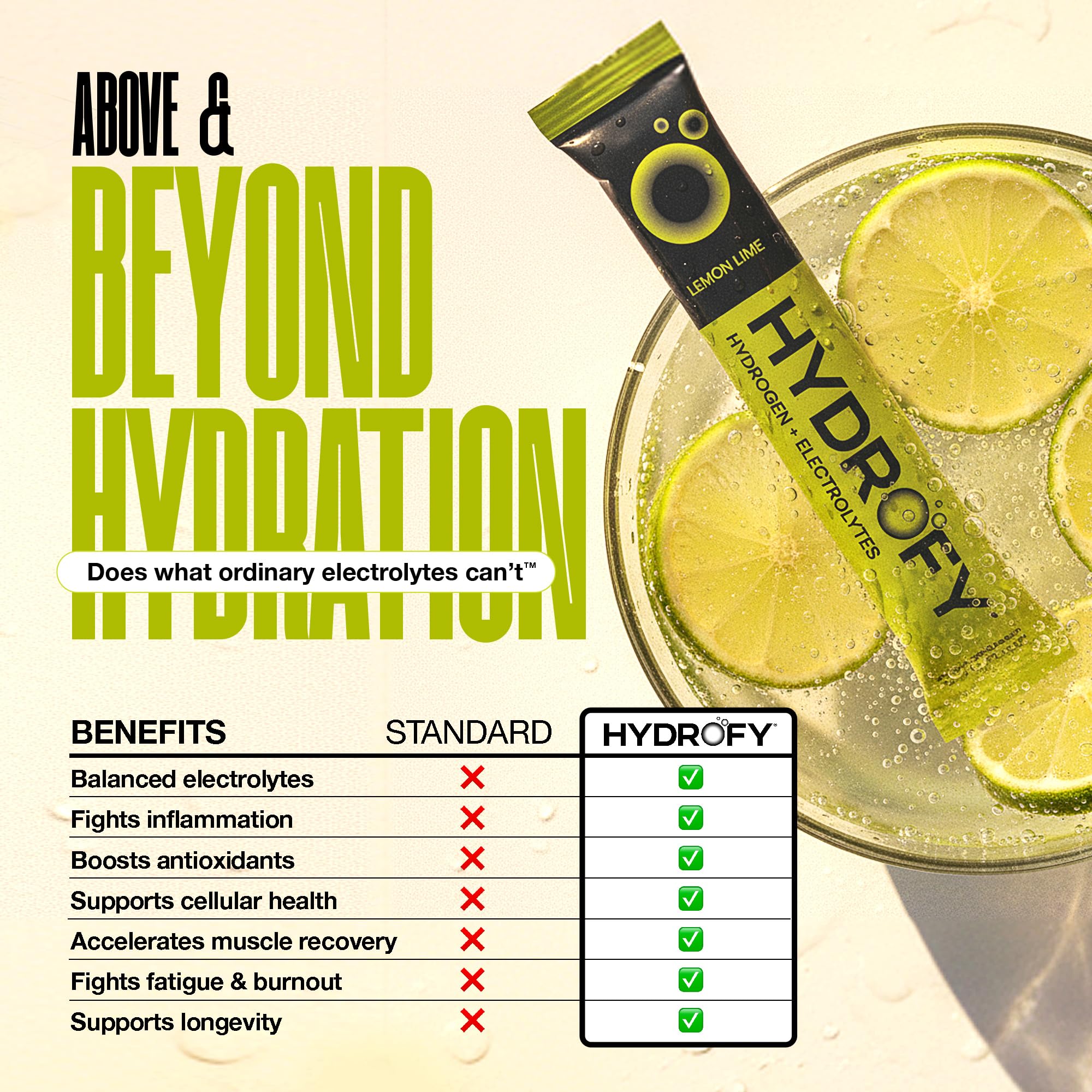 Hydrofy Raspberry drink in a glass for active hydration