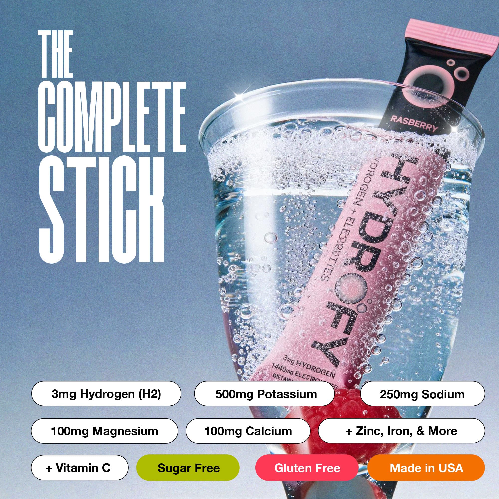 Hydrofy sauna-ready hydration packet delivering electrolyte support in heat.