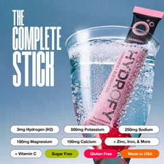 Hydrofy sauna-ready hydration packet delivering electrolyte support in heat.