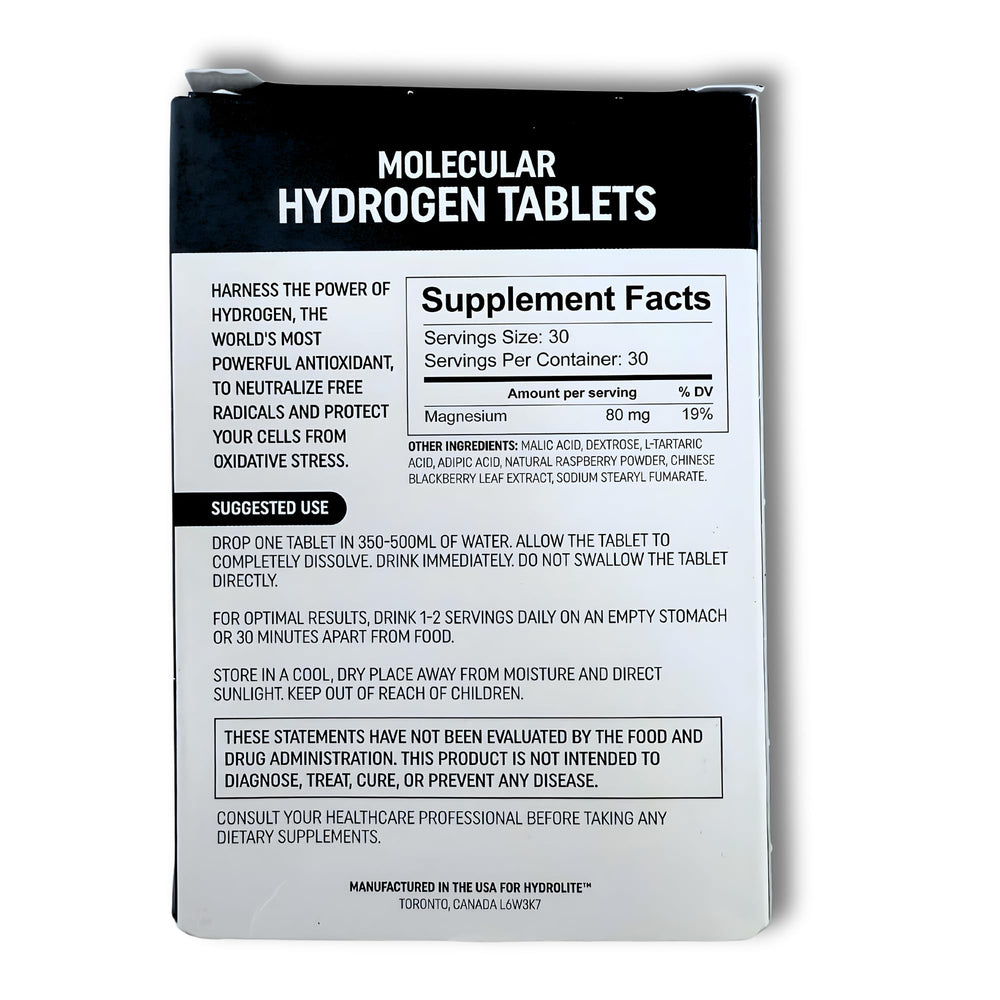 HydroLite Raspberry tablets with magnesium for convenient hydration