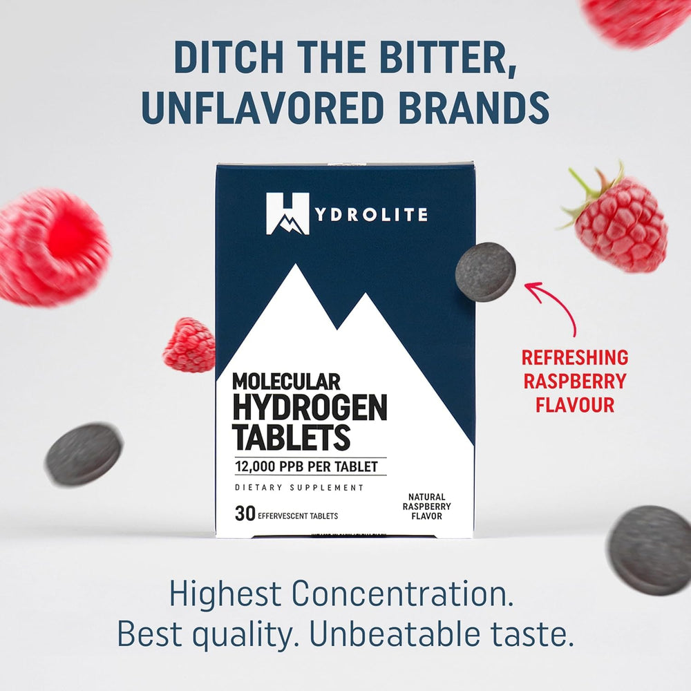 HydroLite Raspberry tablets ready to use for on the go hydration