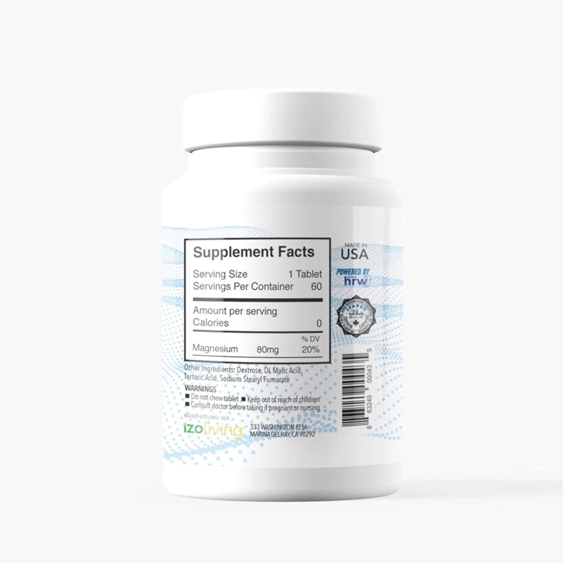 Hydrotab H2 packaging front showing 60 tablets for steady use.