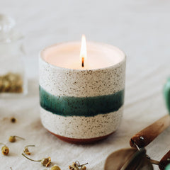 Hyggelight blue-offwhite Willow pot detail emphasizing handmade ceramic craftsmanship.