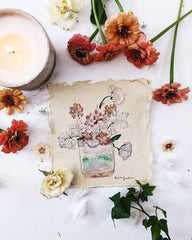 Hyggelight Edith candle scene adds soft, cozy room ambiance.
