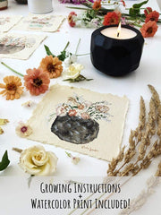 Hyggelight Emma lavender candle in living room setting enhances ambience