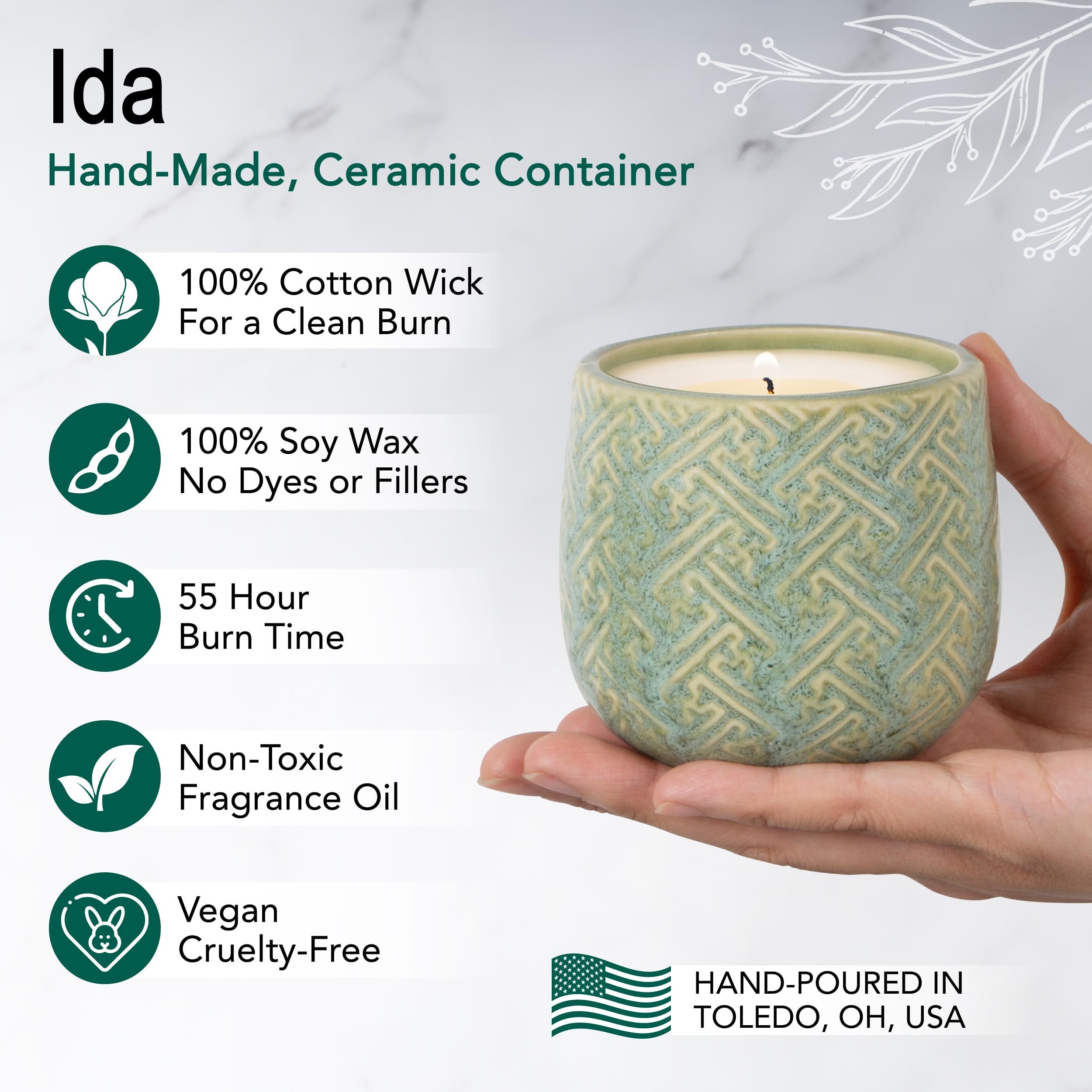 Hyggelight Ida chai aroma closeup highlights warm spice notes.