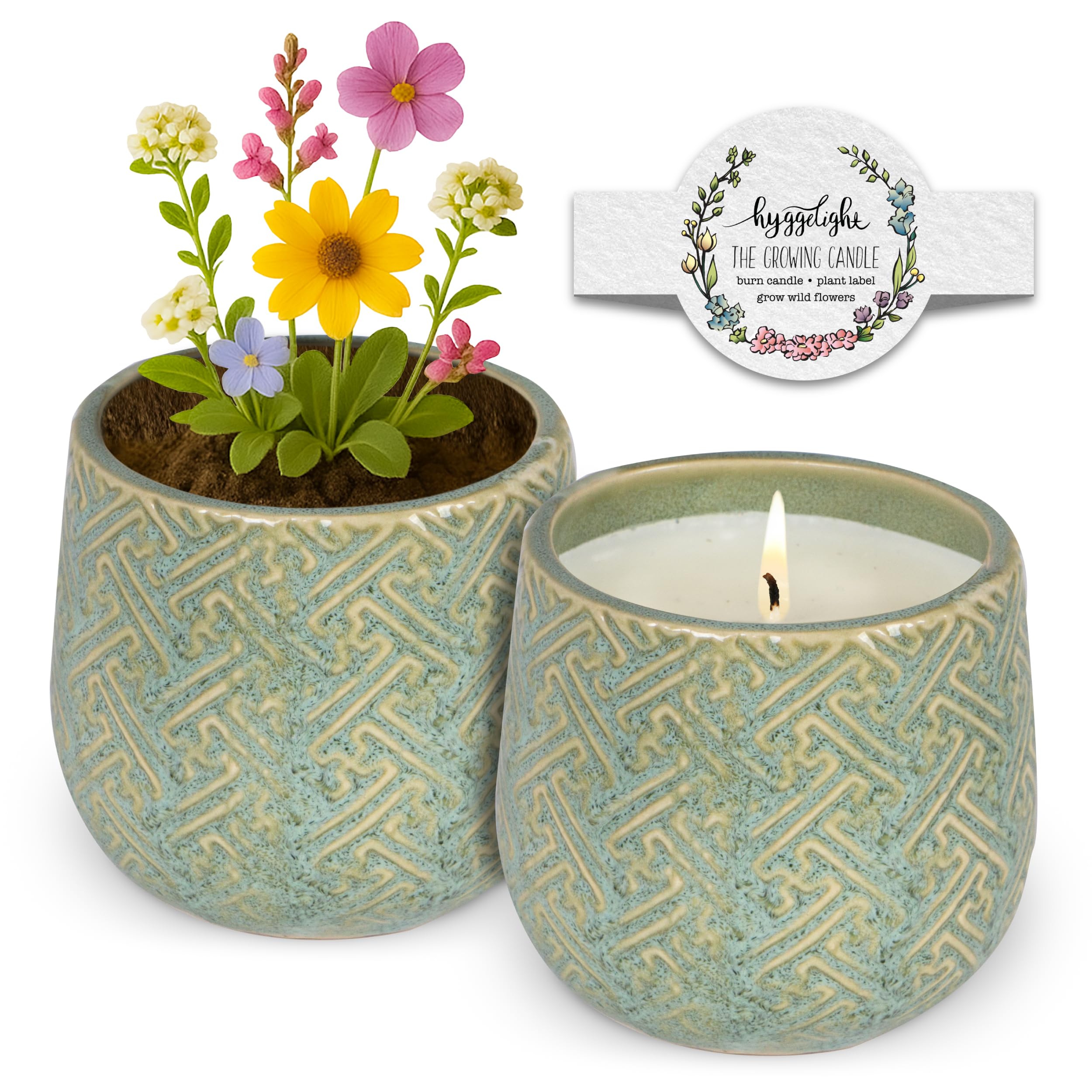 Hyggelight Ida growing candle chai-scent pour creates cozy evenings.