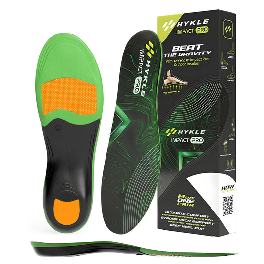HYKLE orthotics heel cup supports arches for better stability during daily activities