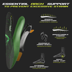 HYKLE shock-absorption-insole reduces impact during runs and jumps