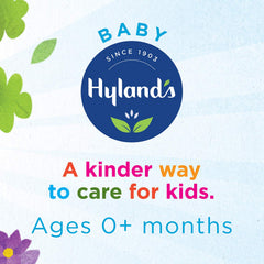 Hyland's Baby Pain Relief Tablets bottle on shelf, easy daily use.