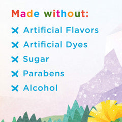 Hyland's Baby Pain Relief Tablets close-up packaging label with natural ingredients.