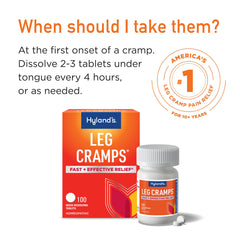 Hyland's brand packaging signals trusted heritage for leg cramps relief.