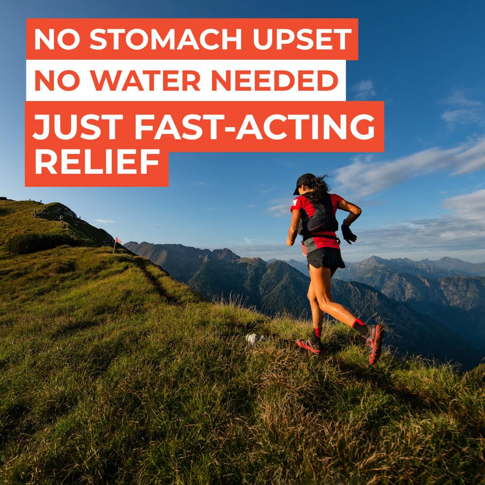 Hyland's tablets melt in mouth for convenient cramps relief on the go.