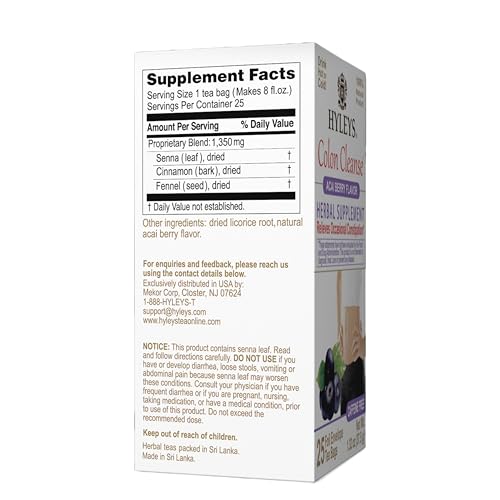 Hyleys Colon Cleanse Acai Berry natural detox lifestyle concept