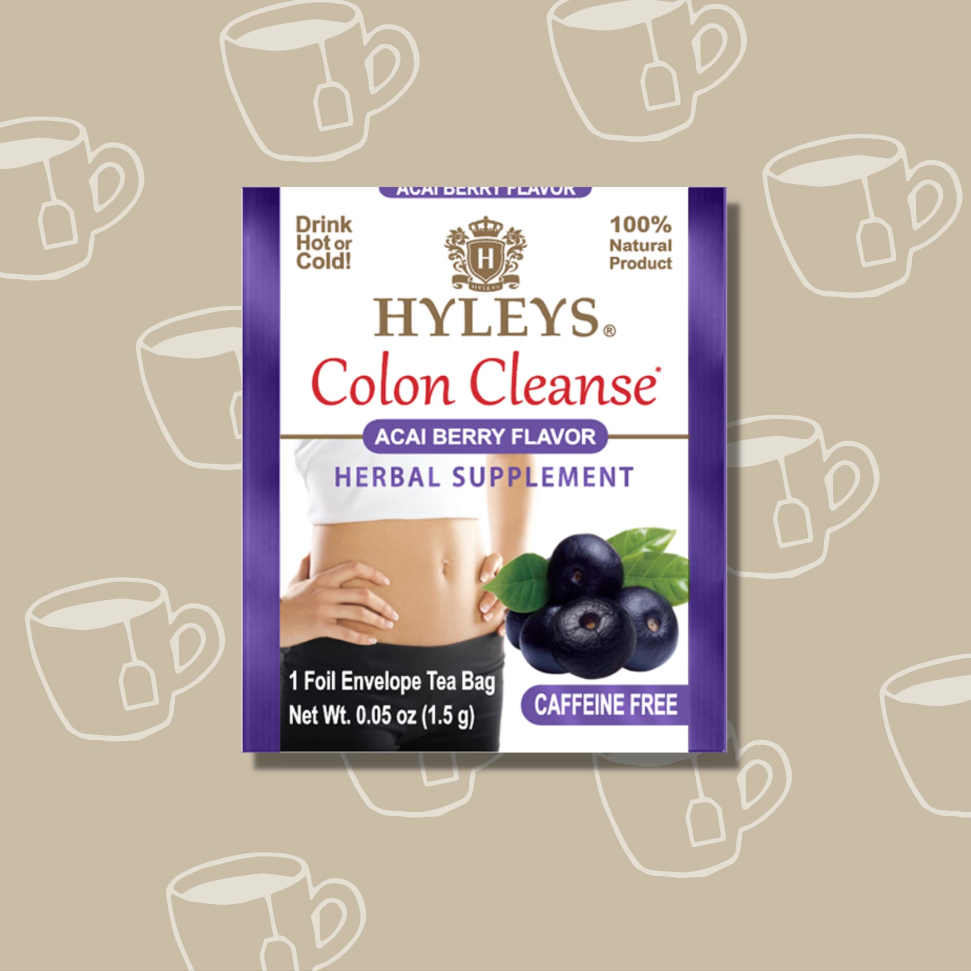 Hyleys Colon Cleanse Acai Berry wellness women scene representing digestive health