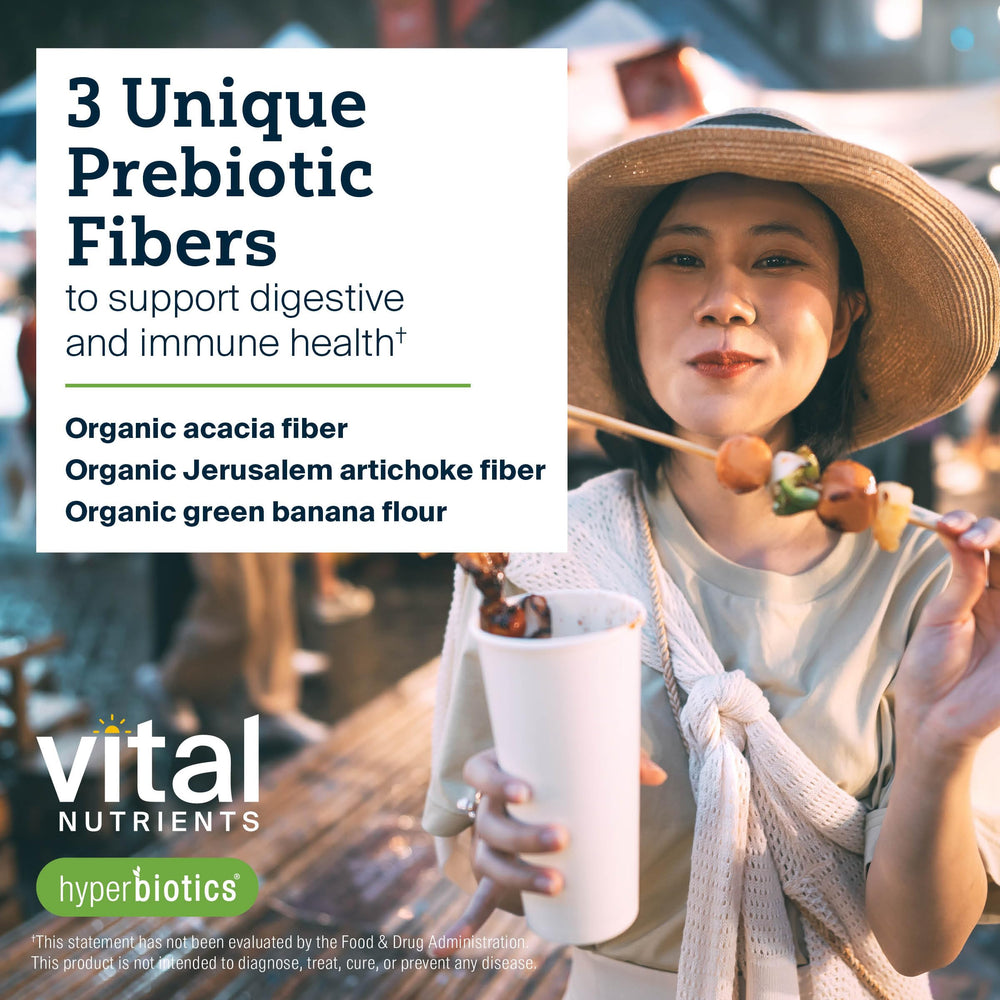 hyperbiotics vital nutrients 54 servings label emphasizes long-term use and consistency.