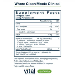 Hyperbiotics Vital Nutrients Pro-15 capsules in bottle for daily digestive support.