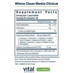 Hyperbiotics Vital Nutrients Pro-15 pearls close-up highlighting time-release technology.