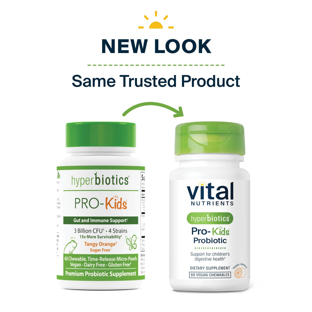 One tiny chewable per day for Hyperbiotics Pro Kids daily routine