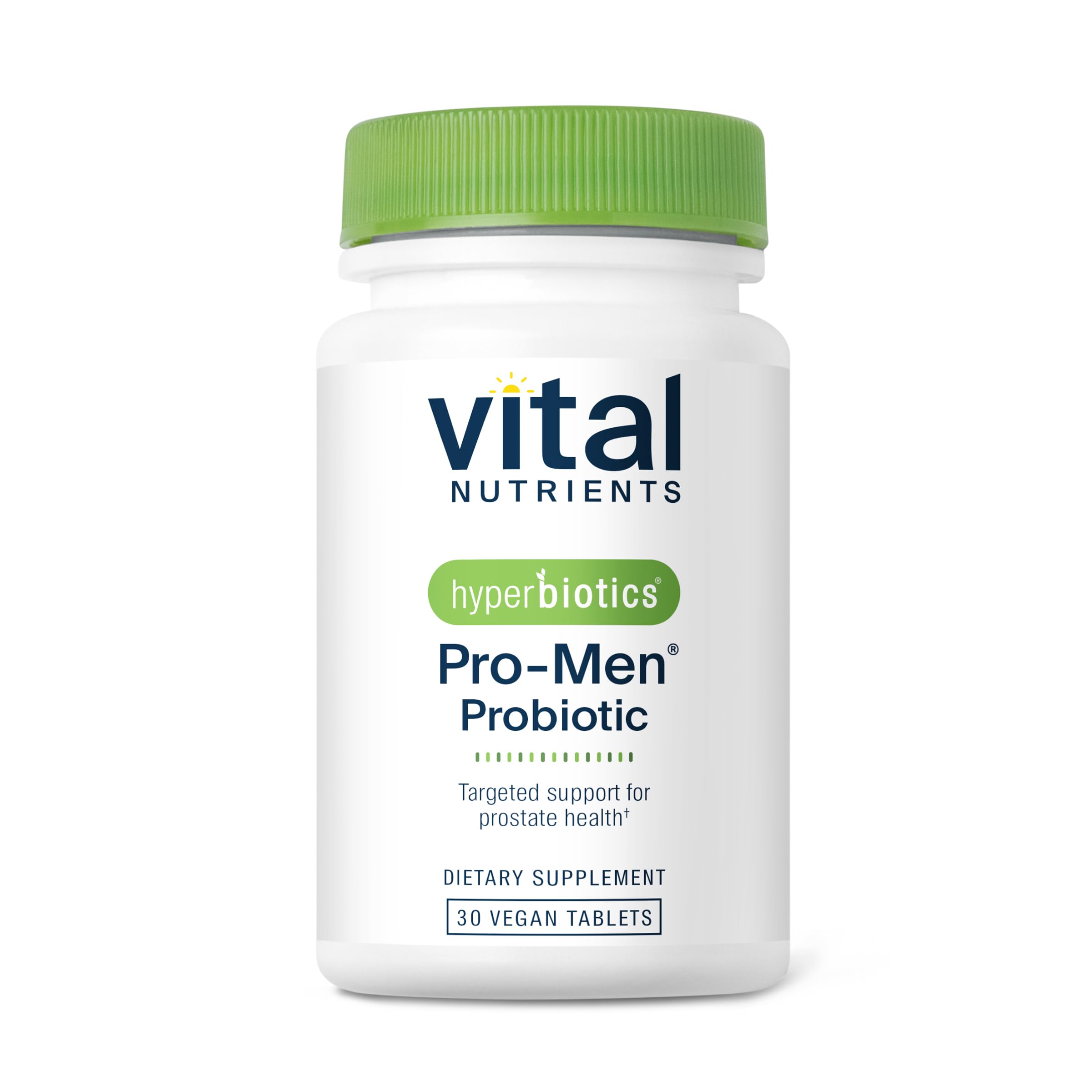 Hyperbiotics Vital Nutrients Pro Men Probiotics bottle for daily gut support.