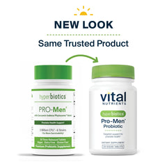 Hyperbiotics Vital Nutrients Pro Men Probiotics non-GMO and allergen-free.
