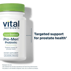 Hyperbiotics Vital Nutrients Pro Men Probiotics one-per-day tablet.