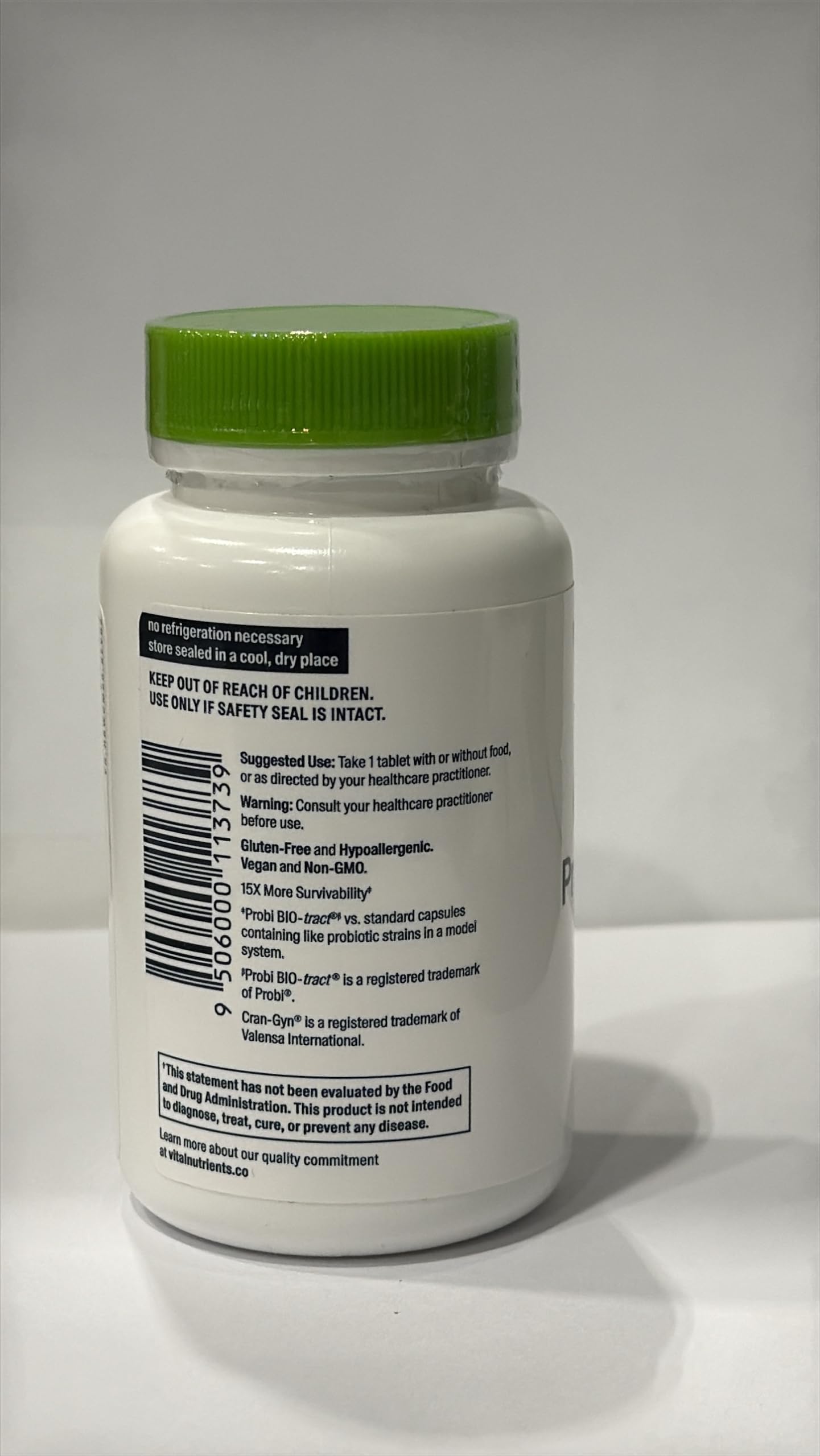 Daily-use tablet next to a glass of water for routine benefit