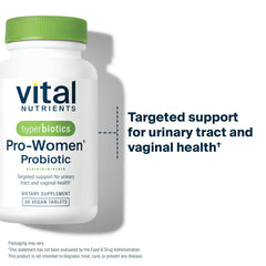 Ingredients panel showing six targeted strains for women's health