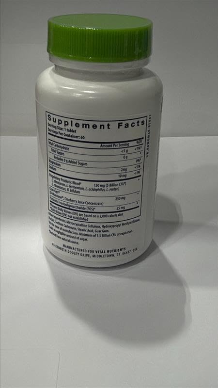 Allergen-free labeling on Hyperbiotics Pro Women nutritionals