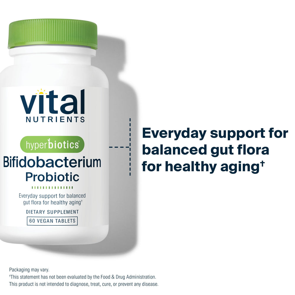 Hyperbiotics Vital Nutrients time-release delivery visual suggests deeper intestinal reach