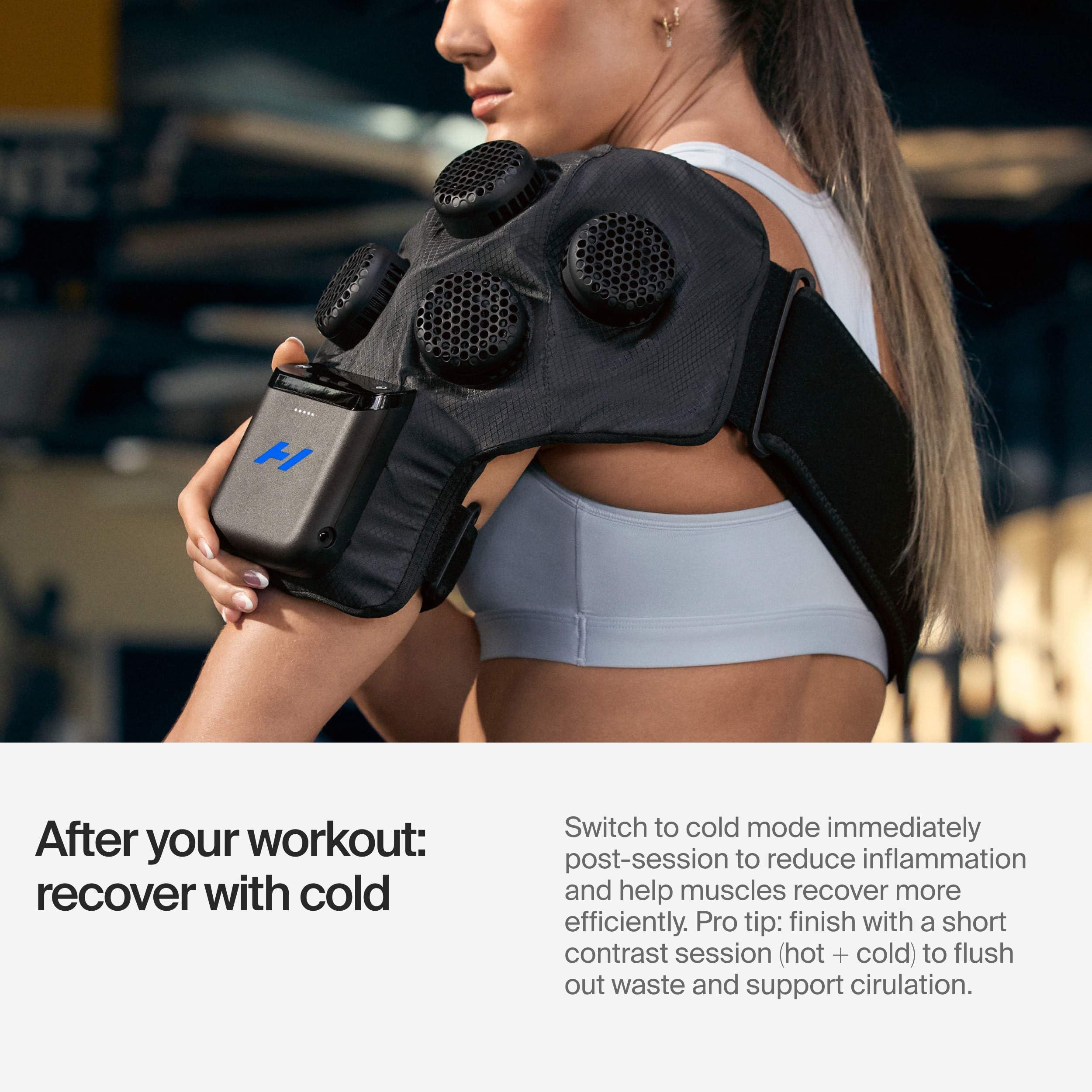Hyperice X2 compression levels provide snug, targeted pressure