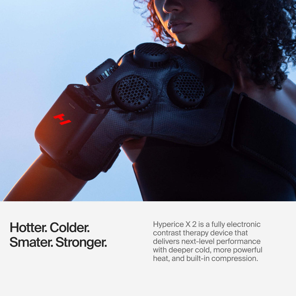 Hyperice X2 heat therapy level demonstrates precise warmth for comfort