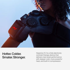Hyperice X2 heat therapy level demonstrates precise warmth for comfort