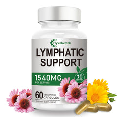 Hywebvctok 1540mg lymphatic drainage bottle shown for daily detox support