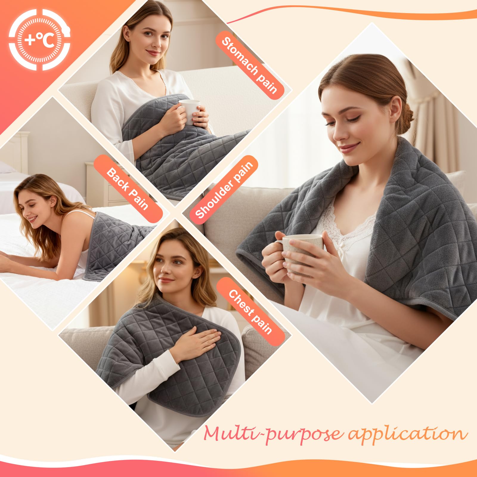 Hywecy pad covers legs and knees for whole-body warmth