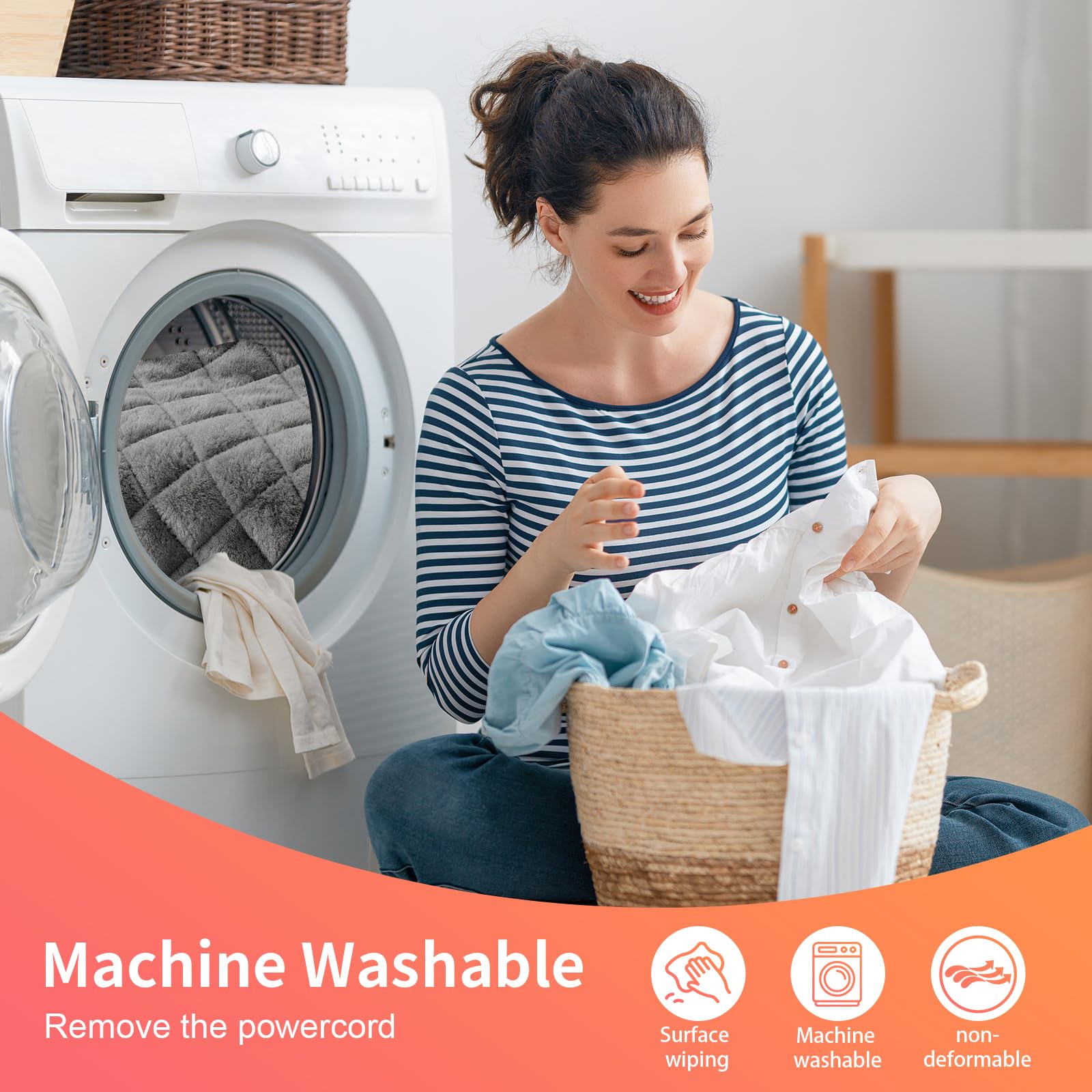 Hywecy pad features removable controller and washable connector for easy cleaning