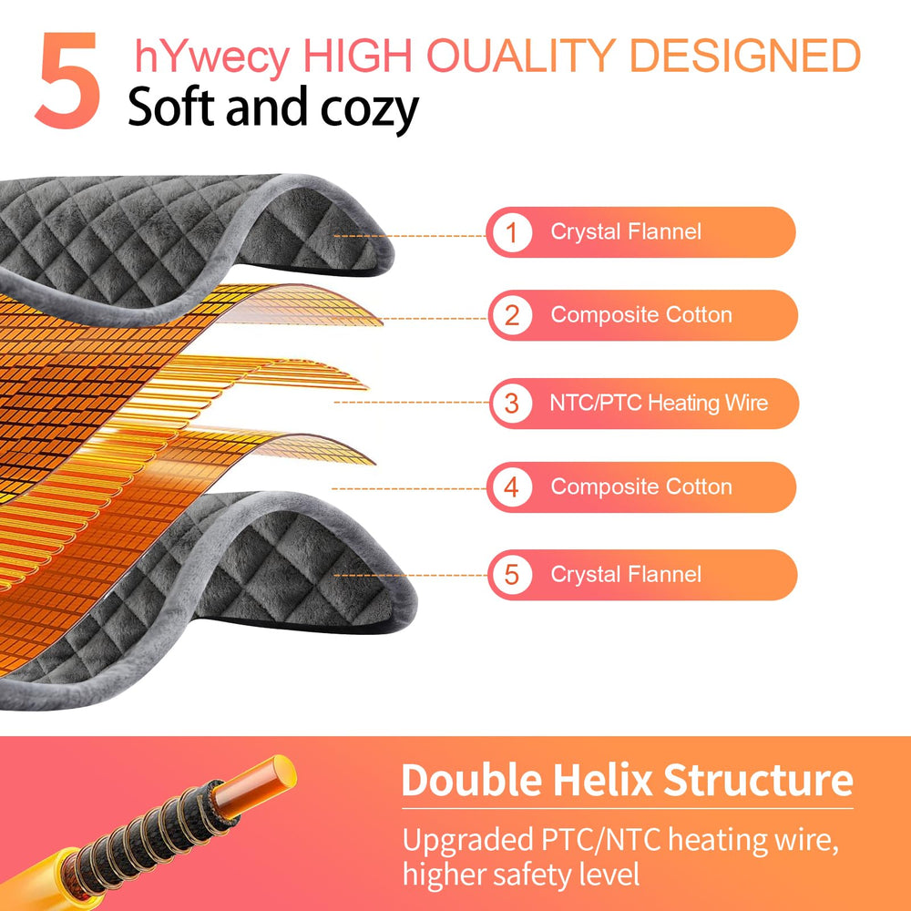 Hywecy soft flannel cover delivers luxurious easy-care comfort