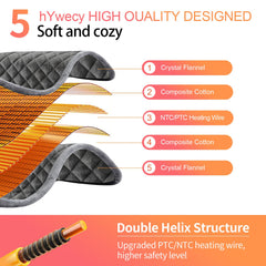 Hywecy soft flannel cover delivers luxurious easy-care comfort
