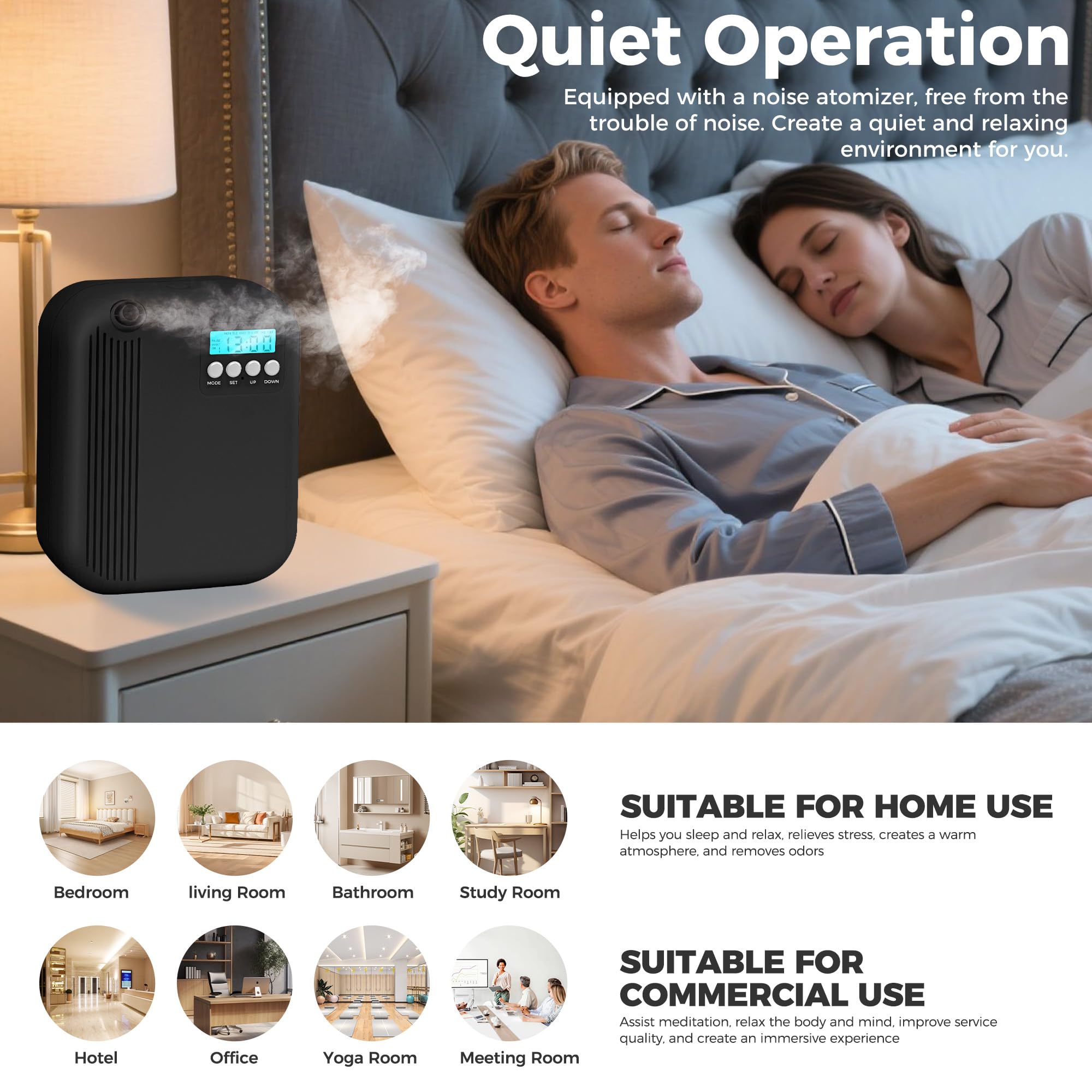 HZQVA Hotel Collection Diffuser 200ml capacity for longer fragrance.