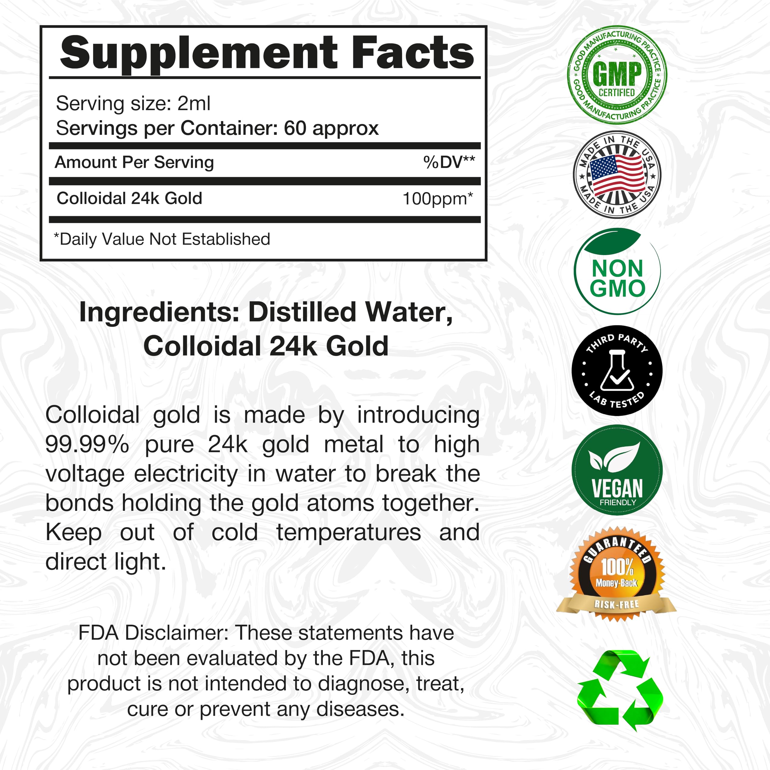 I Am Joy co. liquid gold bottle pour demonstrates easy, elegant application.