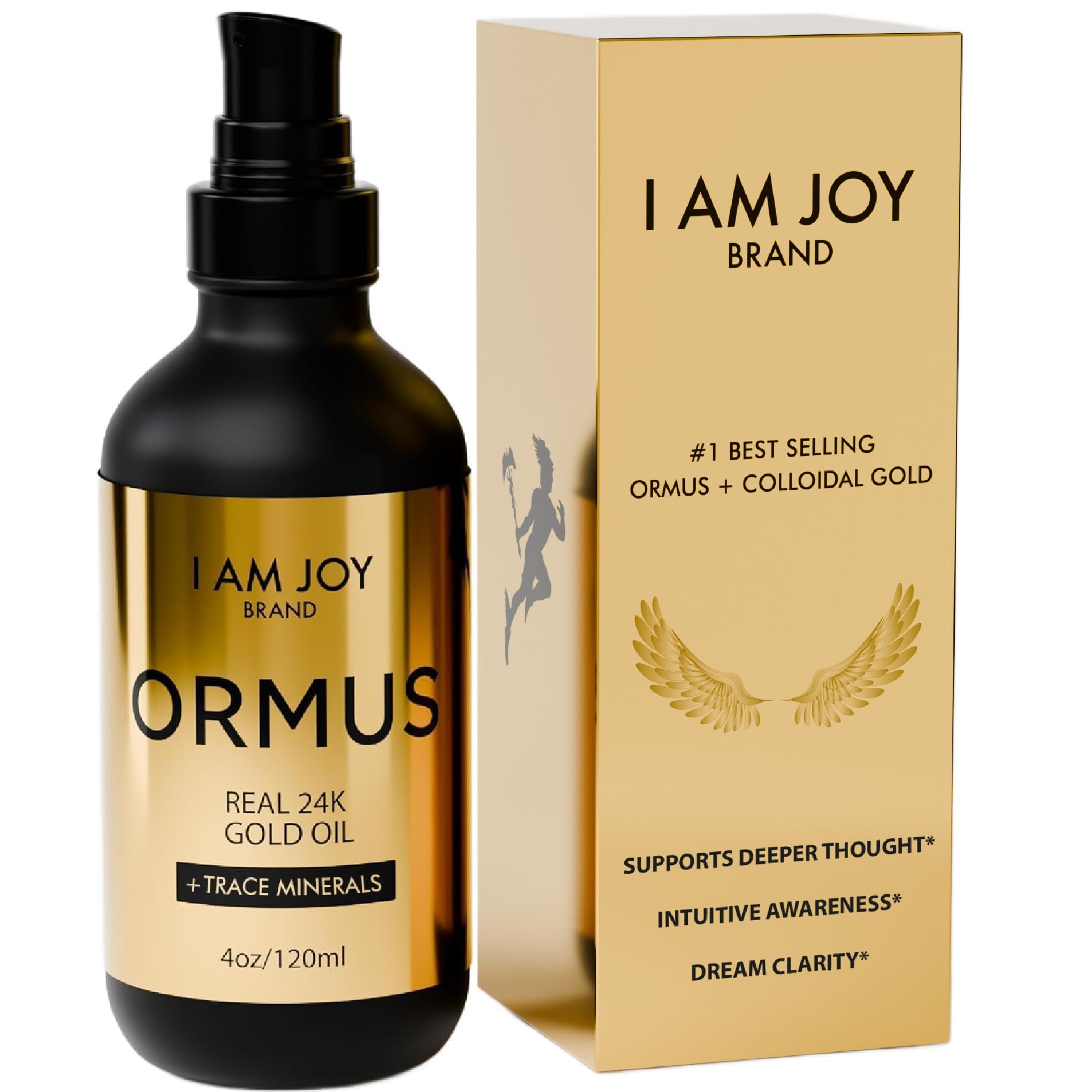 I Am Joy Co. Ormus Gold Oil measured application for precise use.
