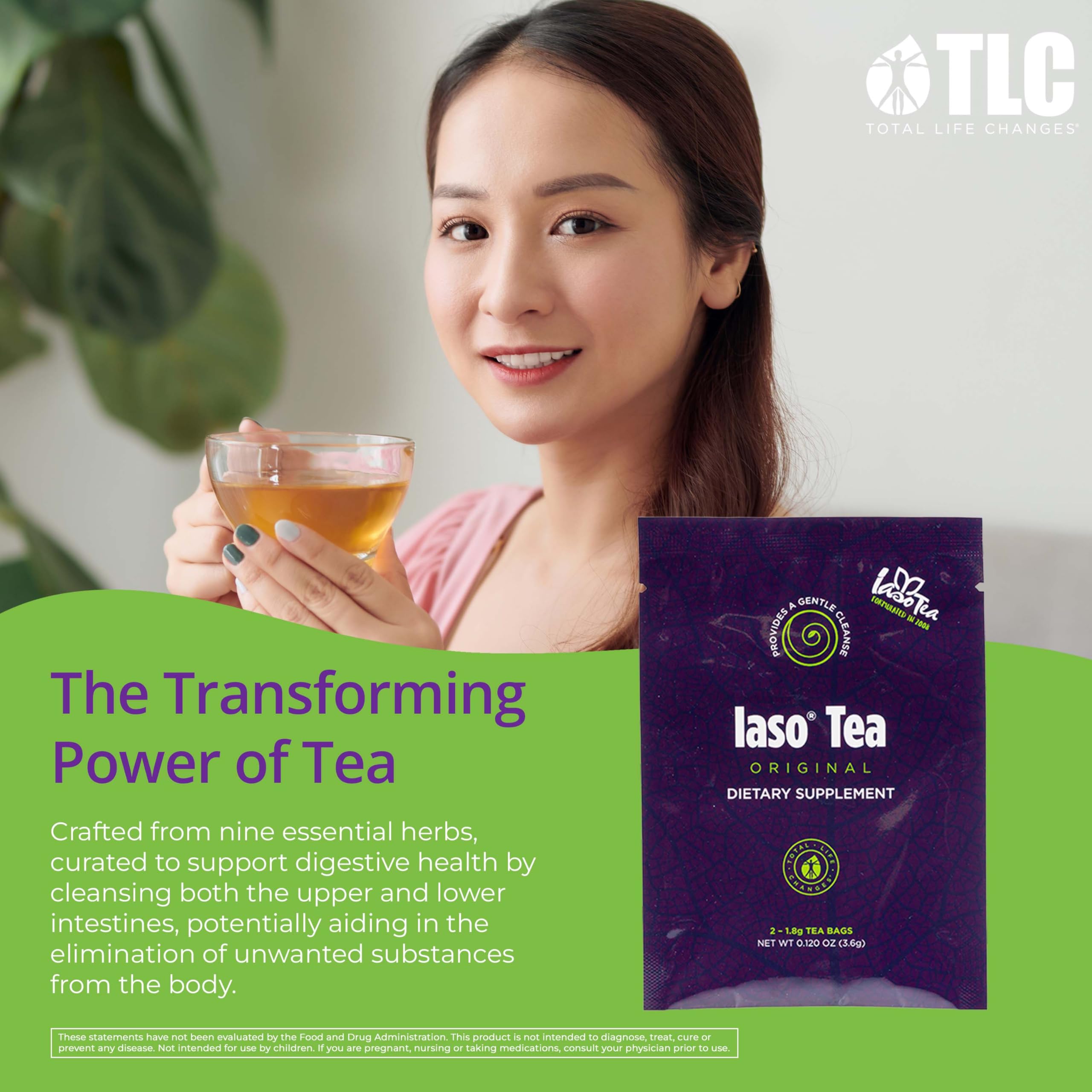 IASO Brewed Tea Original brewing pour with clear, light color.