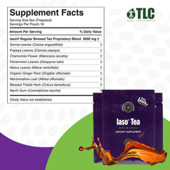 IASO Brewed Tea Original cup serving with warm aroma for balance.