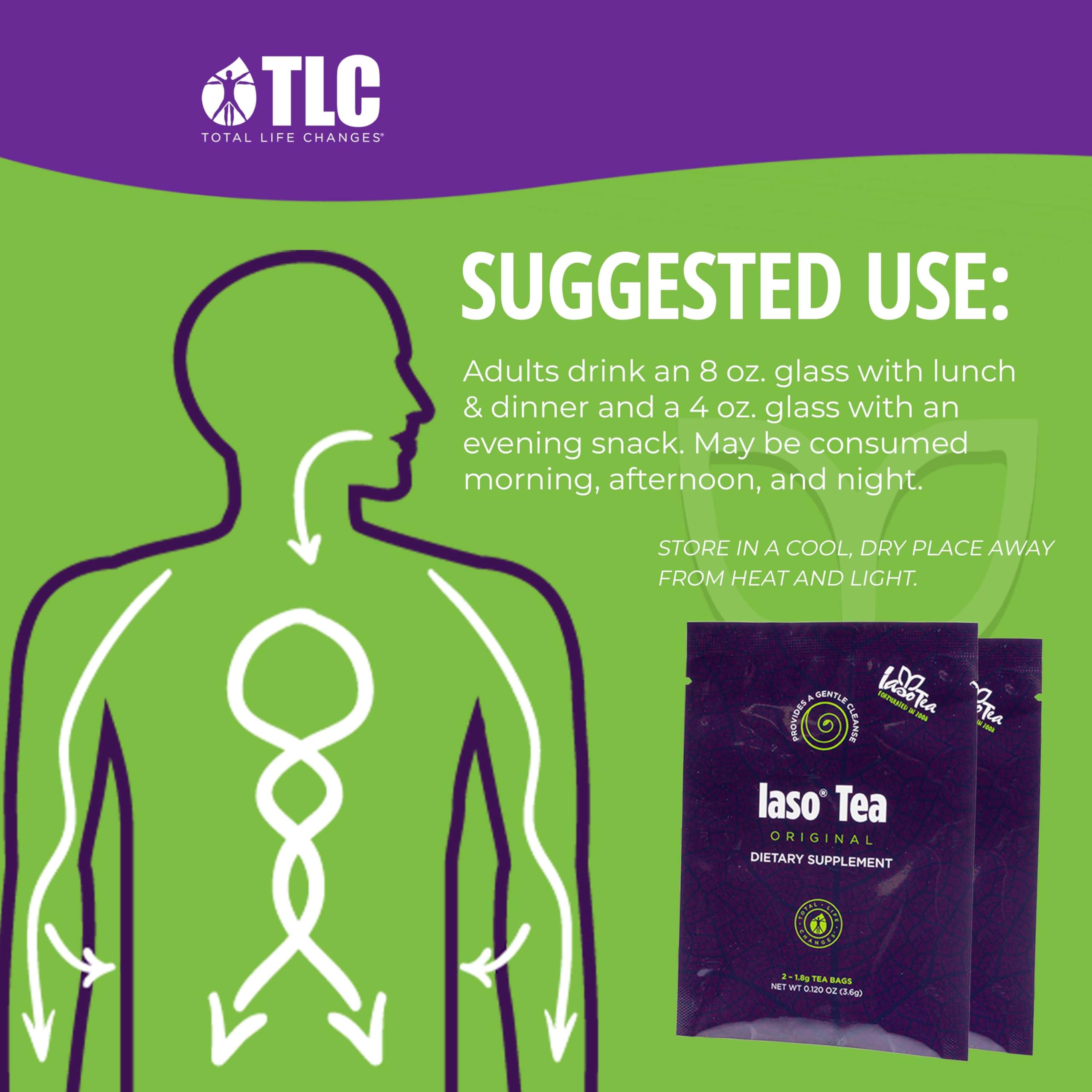 IASO Brewed Tea Original ingredients include Senna, Papaya, Chamomile for wellness.
