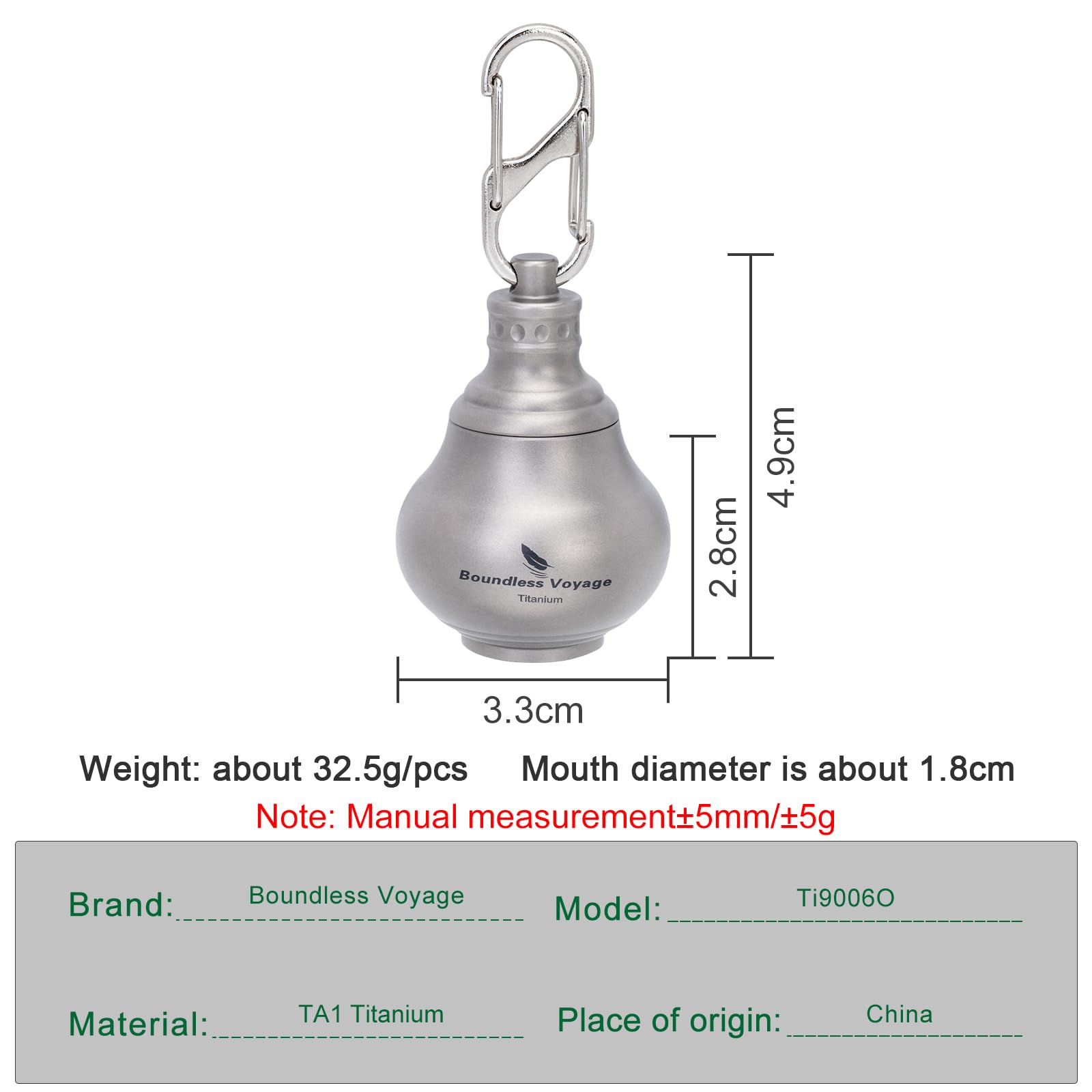 iBasingo titanium waterproof pill bottle lid protects contents in rain