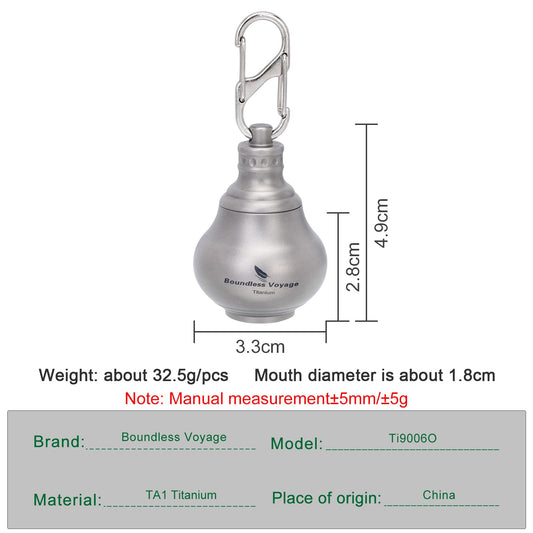 iBasingo titanium waterproof pill bottle lid protects contents in rain