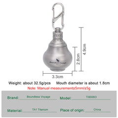 iBasingo titanium waterproof pill bottle lid protects contents in rain